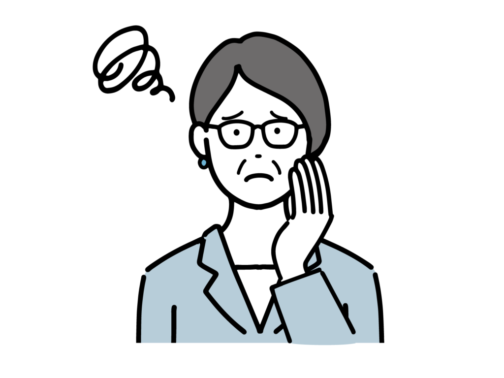 悩みがある女性理事長